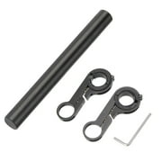 20cm Professional Handlebar Extension Frame Bike Handlebar Extend Bracket Double Bracket Cycling Equipment Extender Accessory(Black)